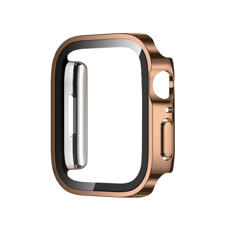 Θήκη Apple Watch: ανθεκτική στις πτώσεις κατασκευή από PC με ηλεκτροπλακιδωμένο ευθύ άκρο, ενσωματωμένος σχεδιασμός; Υλικό: PC + φιλμ θερμικής επεξεργασίας; Συμβατό με Apple Watch