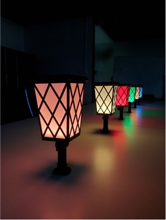 Saulės energijos LED liepsnos sodo lemputė – modelis N260, IP55, Saulės skydelis DC5V 1W, Darbinis laikas 6-12 val., Jungiklis: rankinis + šviesos valdymas