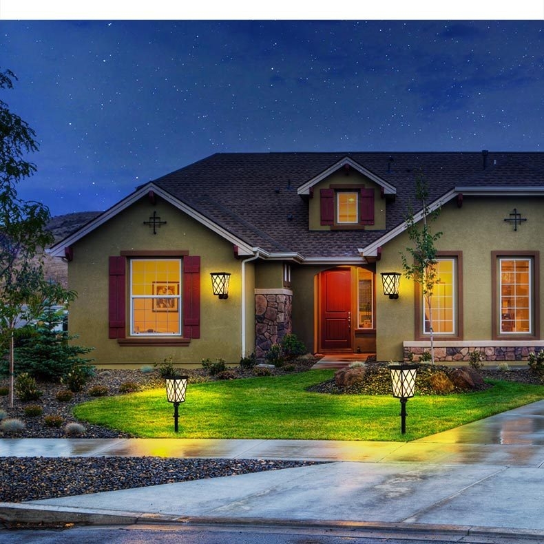 Saulės energijos LED liepsnos sodo lemputė – modelis N260, IP55, Saulės skydelis DC5V 1W, Darbinis laikas 6-12 val., Jungiklis: rankinis + šviesos valdymas