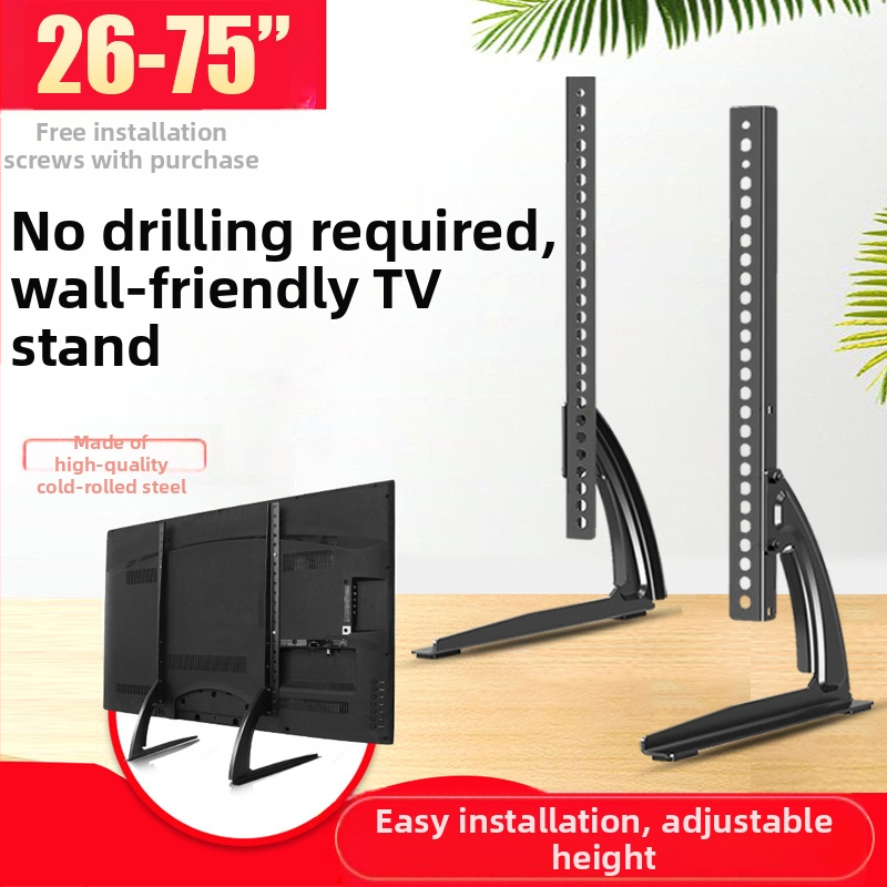 TV baza za podizanje – univerzalna bez bušenja LCD zaslon na stol KT06, čelična konstrukcija, kompatibilna sa Smart TV