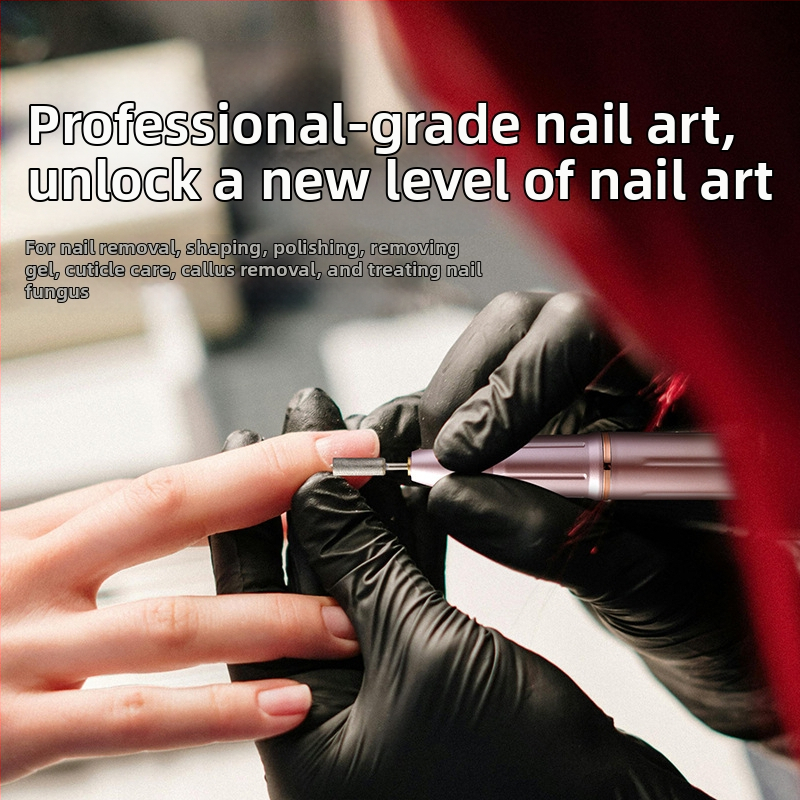 Електрически шлайф за нокти и инструмент за премахване – модел GLX019, TYPE-C зареждане, 230 g, ABS корпус