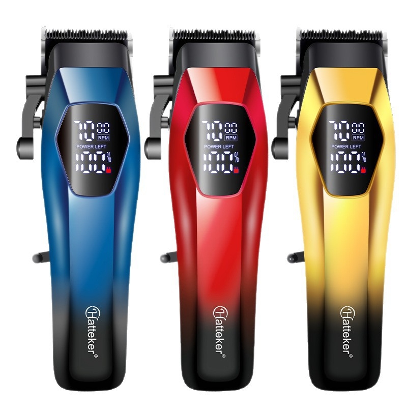 Ustensilă de tuns păr fără fir pentru uz casnic, cu motor periat, lame din oțel inoxidabil, baterie încorporată 500–800mAh, autonomie 0–1 h, încărcare rapidă inteligentă