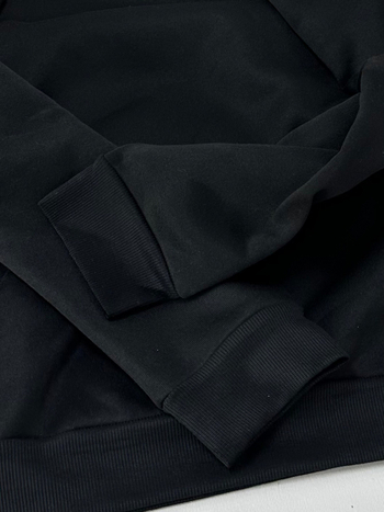 Moteriški Kalifornijos motyvo flisinis džemperis, užsakytas modelis, laisvas siluetas, apvalus kaklo iškirptė, poliesteris