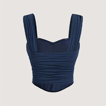 Τοπ χωρίς μανίκια με τιράντες σπαγγέτι - Slim Fit - Μήκος 40–50 cm - Πολυεστερικό ύφασμα - Λογοτεχνικό ρετρό στυλ