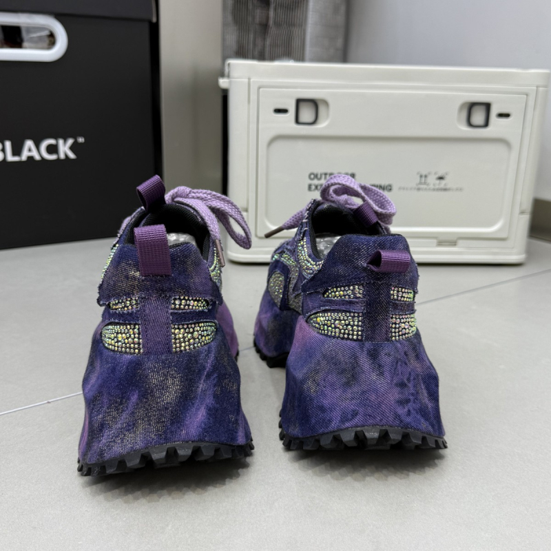 Sieviešu sporta apavi Dad Shoes stilā – augšējā daļa no mikrošķiedras, apaļa purngala, augsts 3–7 cm, šņorēšana, EVA iekšzole