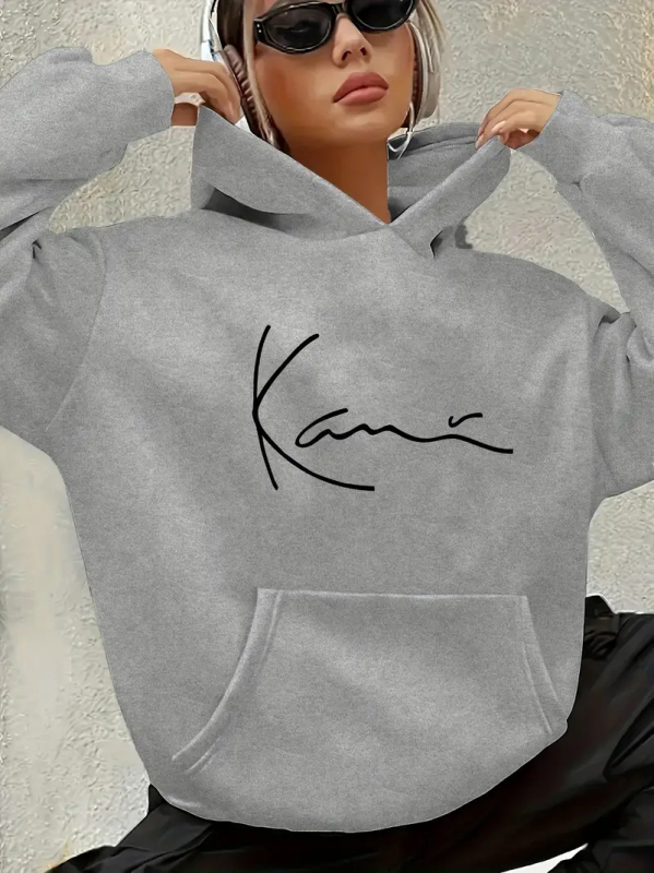 Ikdienišķs sievietes komplekts – top ar apļu kaklu un garām piedurknēm, apdruka ar burtiem/skaitļiem/tekstu, poliester 95%+, ziema 2025, japāņu-korejiešu ikdienas stils