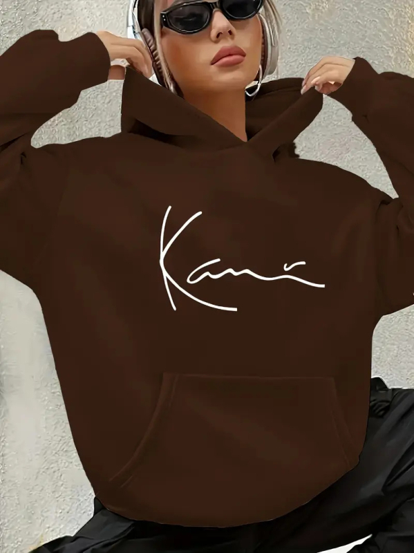 Ikdienišķs sievietes komplekts – top ar apļu kaklu un garām piedurknēm, apdruka ar burtiem/skaitļiem/tekstu, poliester 95%+, ziema 2025, japāņu-korejiešu ikdienas stils