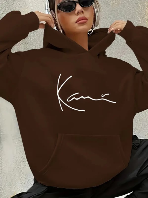 Ikdienišķs sievietes komplekts – top ar apļu kaklu un garām piedurknēm, apdruka ar burtiem/skaitļiem/tekstu, poliester 95%+, ziema 2025, japāņu-korejiešu ikdienas stils