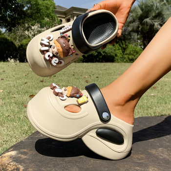 EVA sandales ar caurumiem – universālas, Slip-On, pretslīdēšana, Anti-Odor, 8 cm bieza zole