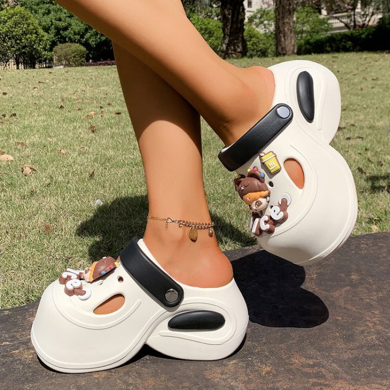 EVA sandales ar caurumiem – universālas, Slip-On, pretslīdēšana, Anti-Odor, 8 cm bieza zole