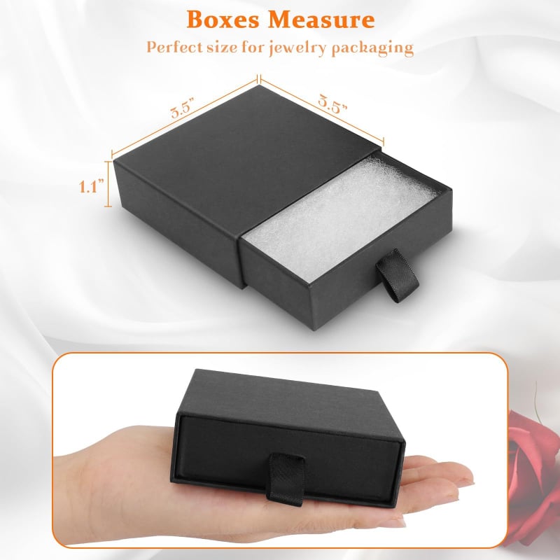 Rotaslietu izstādes kārba, 5gab. komplekts, kartona materiāls, piemērota kaklarāmām, gredieniem un auskarām (S003)