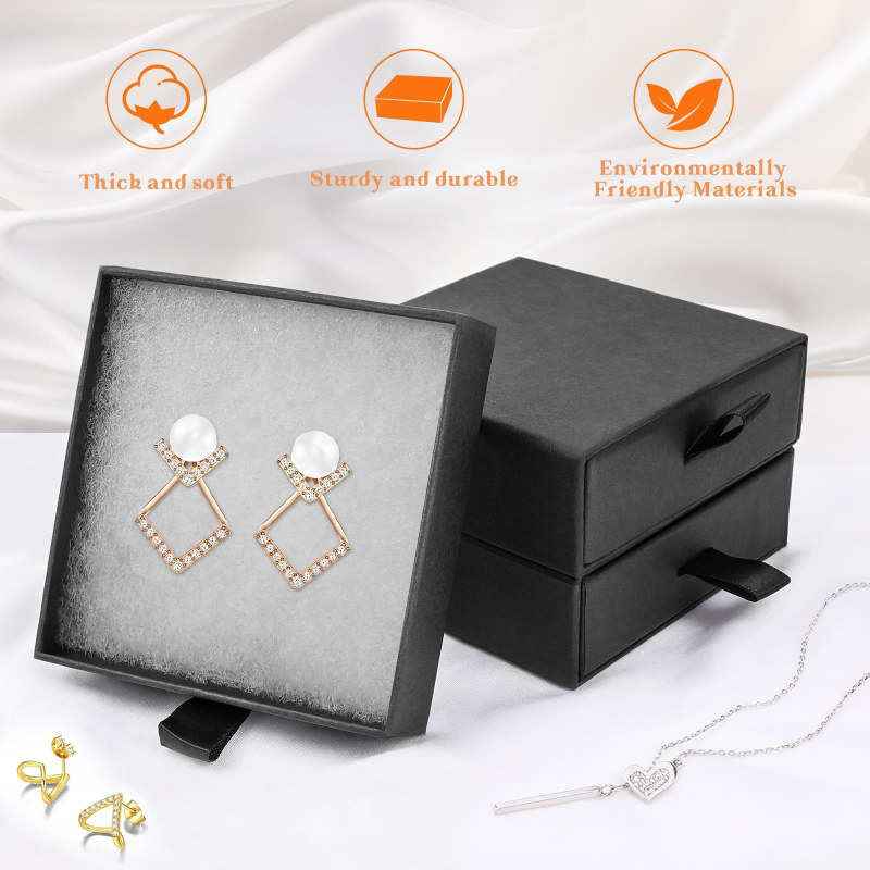 Rotaslietu izstādes kārba, 5gab. komplekts, kartona materiāls, piemērota kaklarāmām, gredieniem un auskarām (S003)