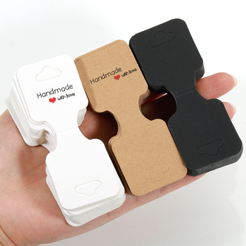 50 τεμ. χαρτονένες κάρτες προβολής κοσμημάτων, οικολογικές, για αλυσίδες, βραχιόλια και αξεσουάρ μαλλιών