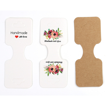 50 τεμ. χαρτονένες κάρτες προβολής κοσμημάτων, οικολογικές, για αλυσίδες, βραχιόλια και αξεσουάρ μαλλιών