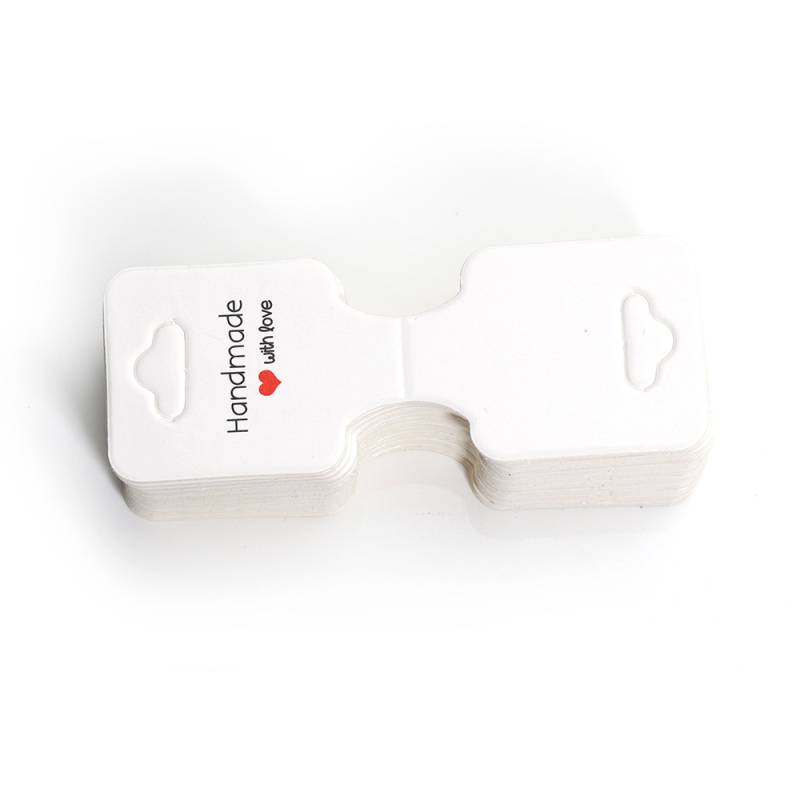 50 τεμ. χαρτονένες κάρτες προβολής κοσμημάτων, οικολογικές, για αλυσίδες, βραχιόλια και αξεσουάρ μαλλιών