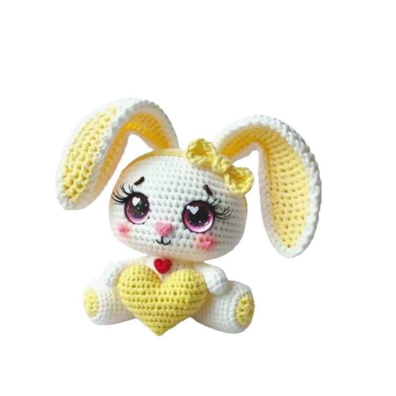 Rokas darināta audēja lelle no akrila adījuma dzijas, Semi-Worsted, adījuma dzija bumbiņās, Modelis YB