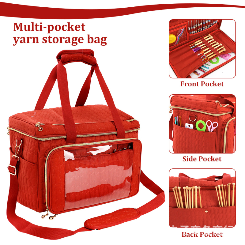 Kubo stiliaus velūro vilnų siūlų saugojimo krepšys, modelis EB123, daugiafunkcinis