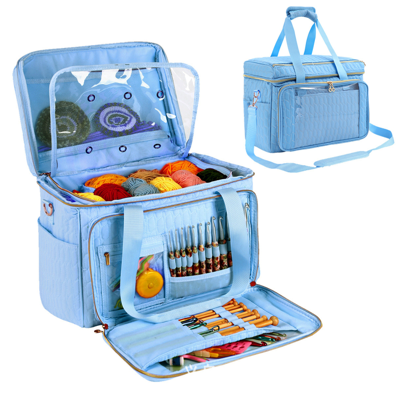 Kubo stiliaus velūro vilnų siūlų saugojimo krepšys, modelis EB123, daugiafunkcinis