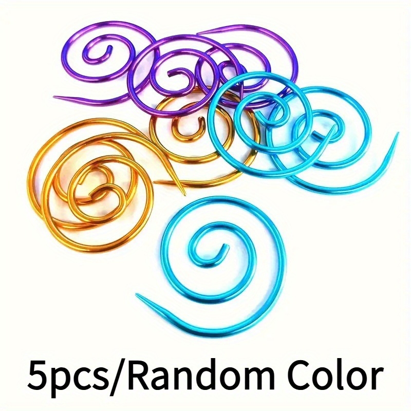 Spiralne kabelske igle za pletenje — ručno izrađeni DIY dodaci za vunene šalove i deke, AC333, Grandma Textile, 200 kom, 0,06 kg