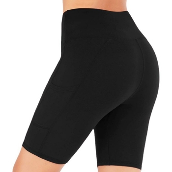 Капри клин за спорт, висока талия, камуфлажен принт, полиестер/еластан плетен материал, тънък силует