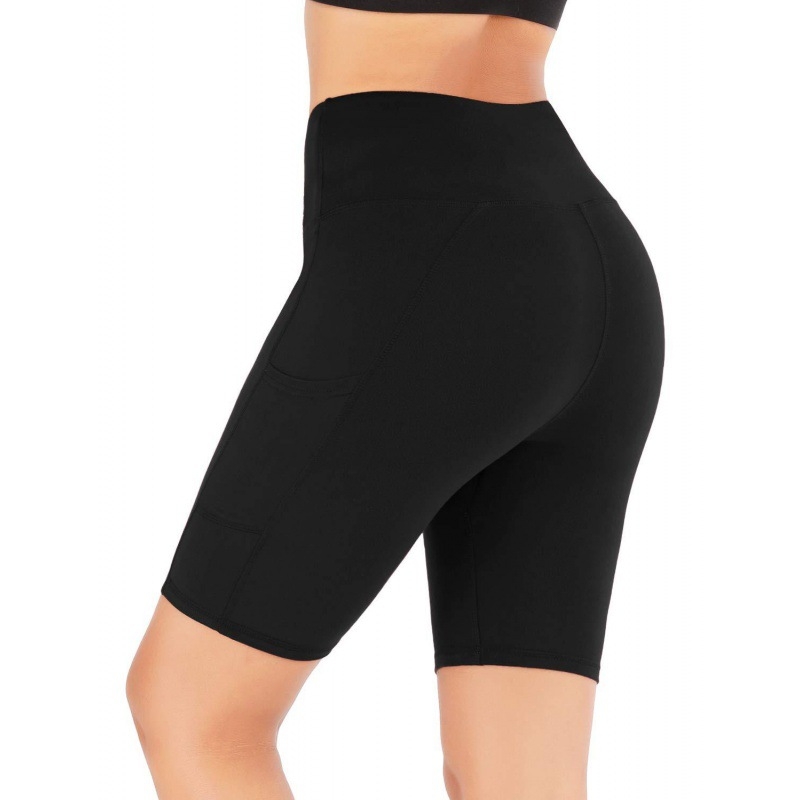 Капри клин за спорт, висока талия, камуфлажен принт, полиестер/еластан плетен материал, тънък силует