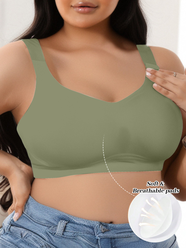 Bežični, bezšivni konturni grudnjak, 3/4 košarice, tanke oblikovane košarice, dvostruke naramenice, stražnje zatvaranje s četiri reda kopči