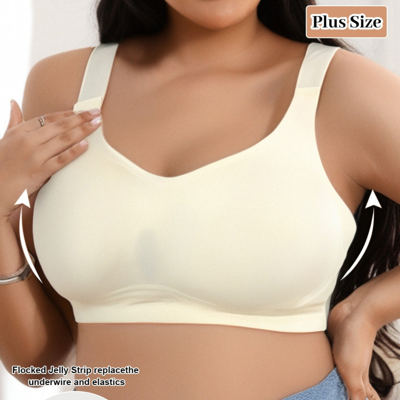 Bežični, bezšivni konturni grudnjak, 3/4 košarice, tanke oblikovane košarice, dvostruke naramenice, stražnje zatvaranje s četiri reda kopči