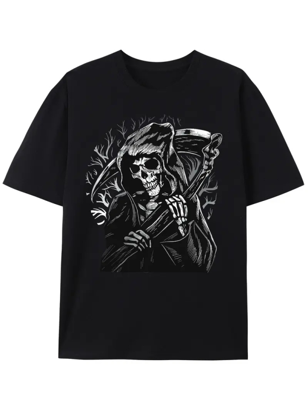 Vyriski trumpomis rankovėmis marškinėliai su lūžusio gėlių rašto, Milk Silk audinys, 96% poliesteris, apvalus kaklas, kasdienis vasaros stilius