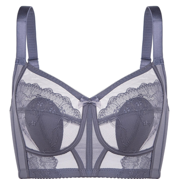 Σουτιέν με εξαιρετικά λεπτά καλουπώμένα cups, χωρίς ραφές, Push-Up, για μεγάλο στήθος, νάιλον ύφασμα, σταθερές διπλές τιράντες