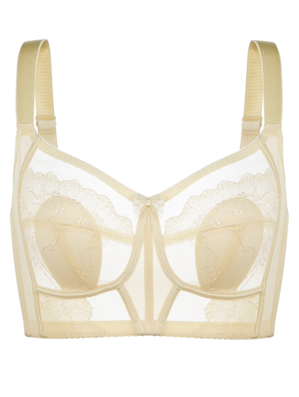 Krūšturis ar ultra plāniem formētajiem kausiem, bezšuvju push-up, lielām krūtīm, neilona audums, fiksētas dubultās siksnas