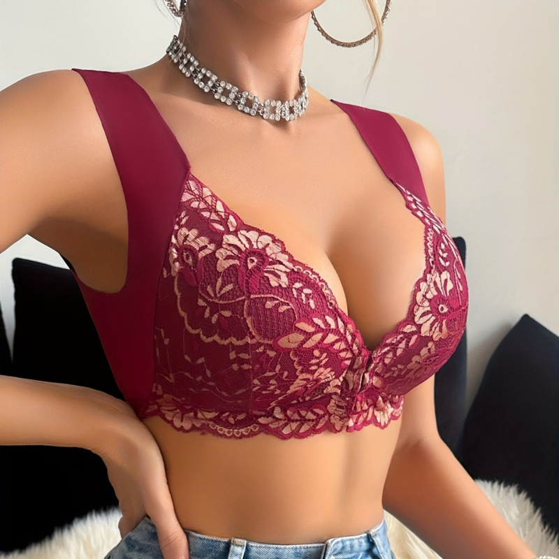 Bešuvju krūšturis ar priekšējo aizdari, bez šuvēm, 3/4 kauss