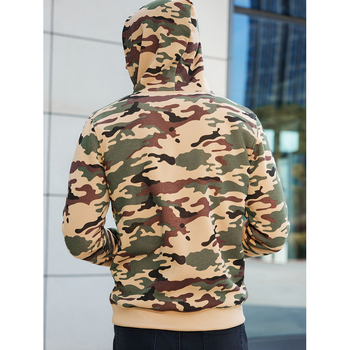 Πουλόβερ φούτερ με κουκούλα, επένδυση φλίς, 100% πολυεστέρας, στρατιωτικό στυλ, μακριά μανίκια, για όλες τις εποχές, βάρος 400 g/m² και άνω