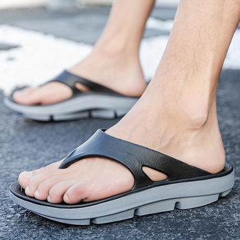 Vīriešu thong sandales - Sporta stils, Augšējā daļa no Xishi samta, Zole no kaņepju pītuma, Vasara, Zoles biezums 0–3 cm