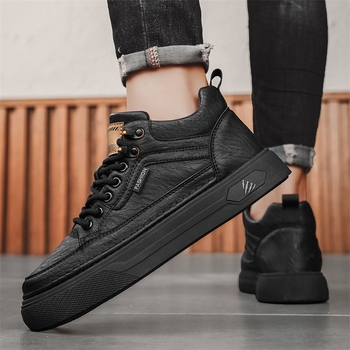 Vīriešu augstas ādas darba kurpes, pretslīdēšana, izturīgas, ar šņorēm, apaļa purngala, rudens