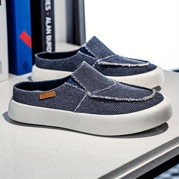 Vīriešu ikdienas slip-on kurpes ar Xishi Velvet augšdaļu un konopas pinētā zolē, plakana zole