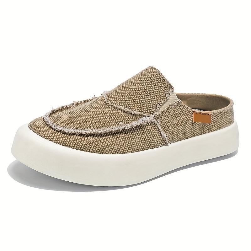 Vīriešu ikdienas slip-on kurpes ar Xishi Velvet augšdaļu un konopas pinētā zolē, plakana zole