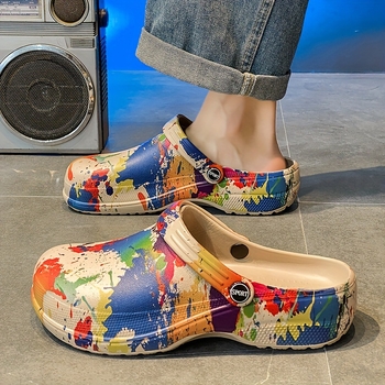 Sandalai - EVA viršus ir EVA padas, Slip-On, Vyrams, Kasdieniai, Kvėpuojantys, Priešslydiniai