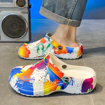 Sandalai - EVA viršus ir EVA padas, Slip-On, Vyrams, Kasdieniai, Kvėpuojantys, Priešslydiniai