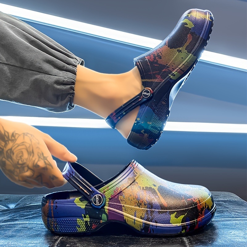 Sandalai - EVA viršus ir EVA padas, Slip-On, Vyrams, Kasdieniai, Kvėpuojantys, Priešslydiniai