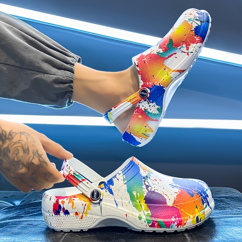 Sandalai - EVA viršus ir EVA padas, Slip-On, Vyrams, Kasdieniai, Kvėpuojantys, Priešslydiniai