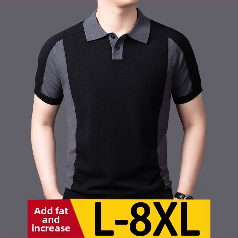 Adīta krekliņa ar Turn-Down apkakli, īsās piedurknes, brīvs piegriezums, smalks adījums, viskoze 72%, Rudens 2025