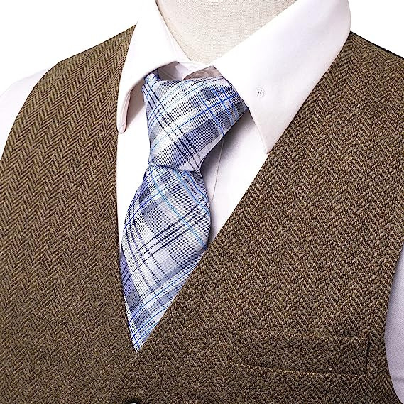 Мъжка рок жилетка Slim-Fit, еднобортова, пайетна бродерия, 3 мм пайети, 100% полиестер