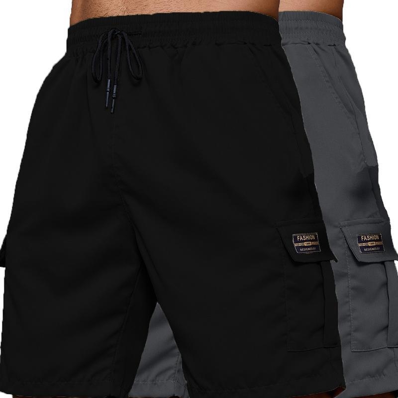 Vīriešu šorti - jēra vilnas flīsa audums, taisns piegriezums, garš kāju garums, vidēja elastība, ielu stils