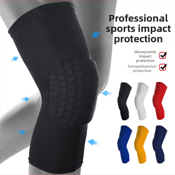 Elpojoši ceļgalu sargi no poliestera, pretslīdes aizsardzība patellai, piemēroti basketbolam un riteņbraukšanai