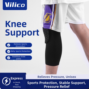 Elpojoši ceļgalu sargi no poliestera, pretslīdes aizsardzība patellai, piemēroti basketbolam un riteņbraukšanai