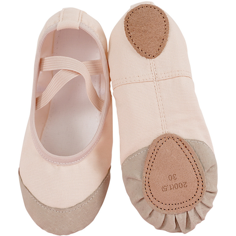 Deju kurpes - ādas zole, augšējā daļa: audums, Balets un modernas dejas, Bērniem (Meitenēm), Līdzsvars