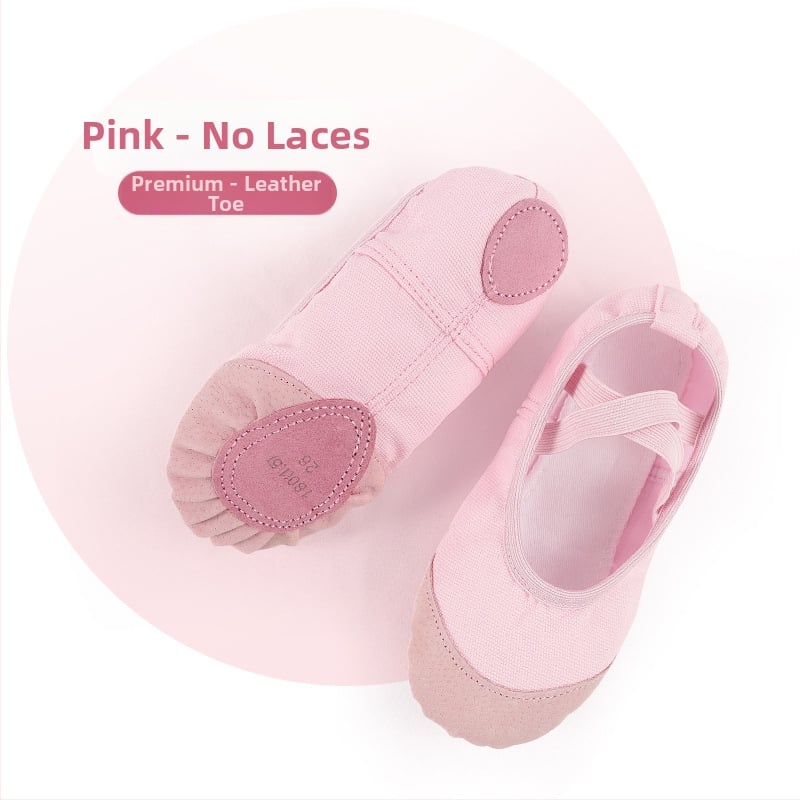 Deju kurpes - ādas zole, augšējā daļa: audums, Balets un modernas dejas, Bērniem (Meitenēm), Līdzsvars