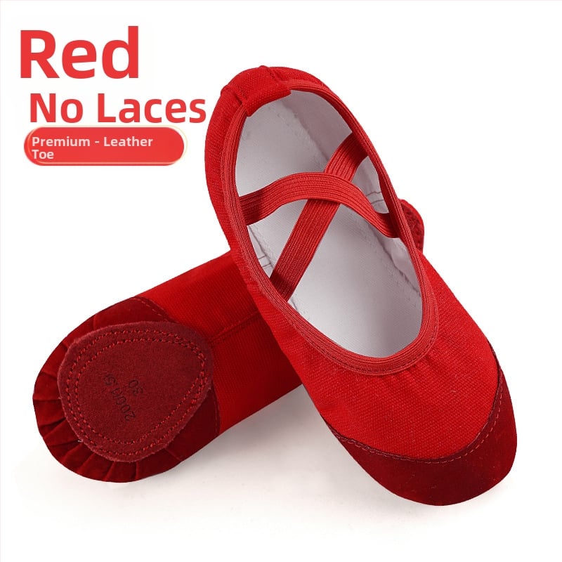 Deju kurpes - ādas zole, augšējā daļa: audums, Balets un modernas dejas, Bērniem (Meitenēm), Līdzsvars