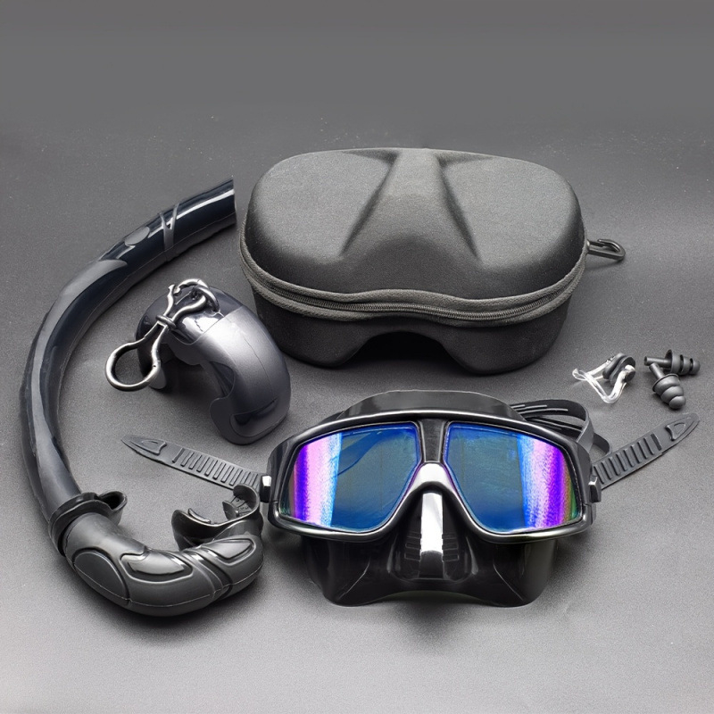 Snorkel brilles ar anti-noplūdi funkciju, Model jd601101851378354, Vinylon materiāls, Pieaugušajiem vīriešiem