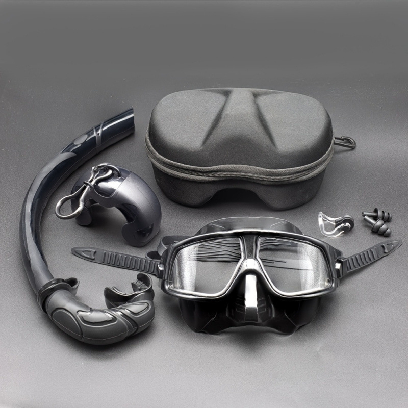 Snorkel brilles ar anti-noplūdi funkciju, Model jd601101851378354, Vinylon materiāls, Pieaugušajiem vīriešiem